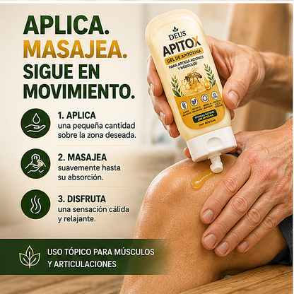DEUS Apitox | Gel de Apitoxina para Articulaciones y Músculos