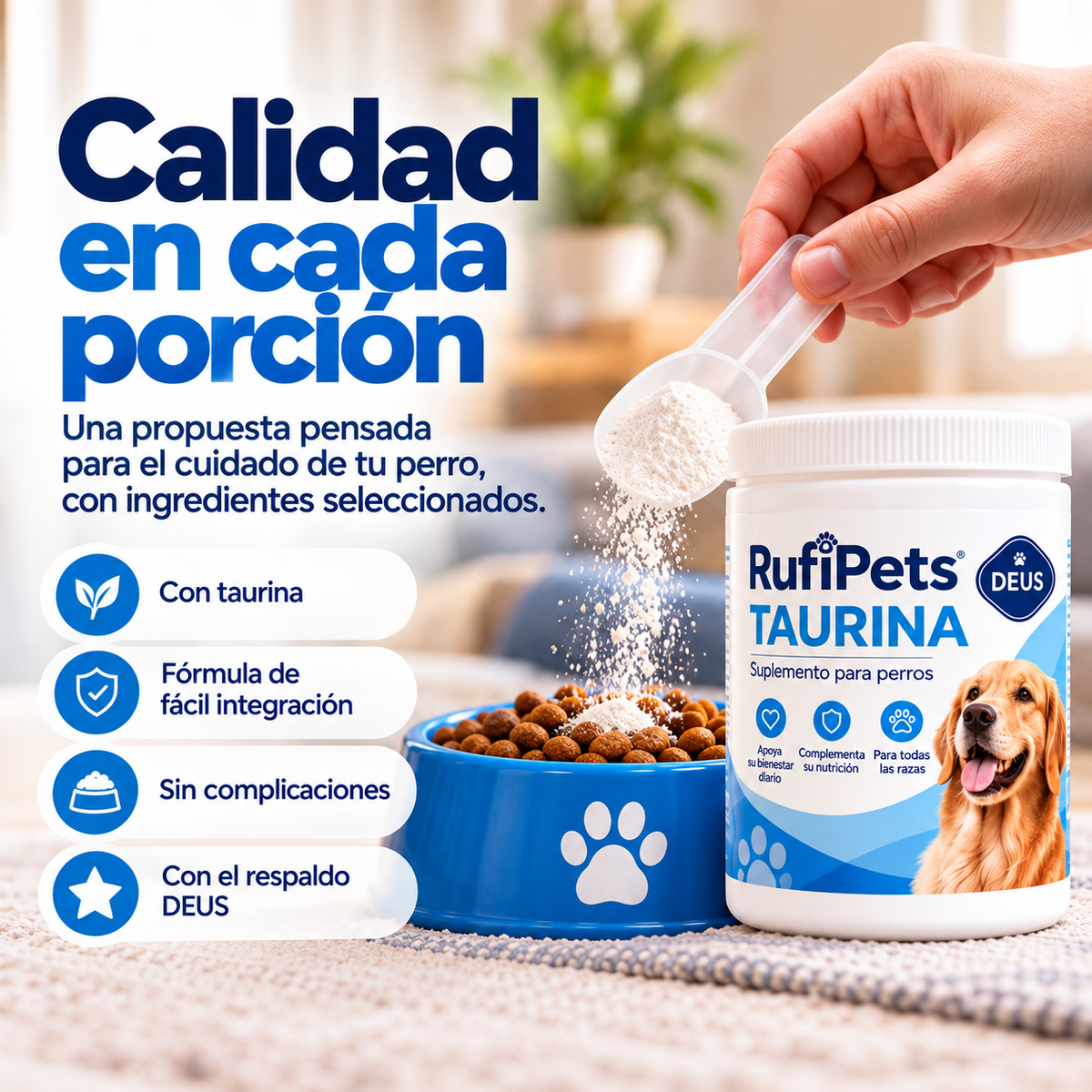 RufiPets Taurina para Perros | DEUS
