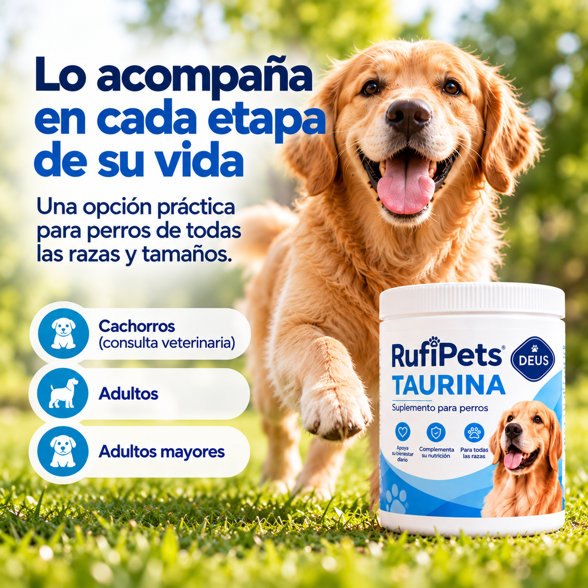 RufiPets Taurina para Perros | DEUS