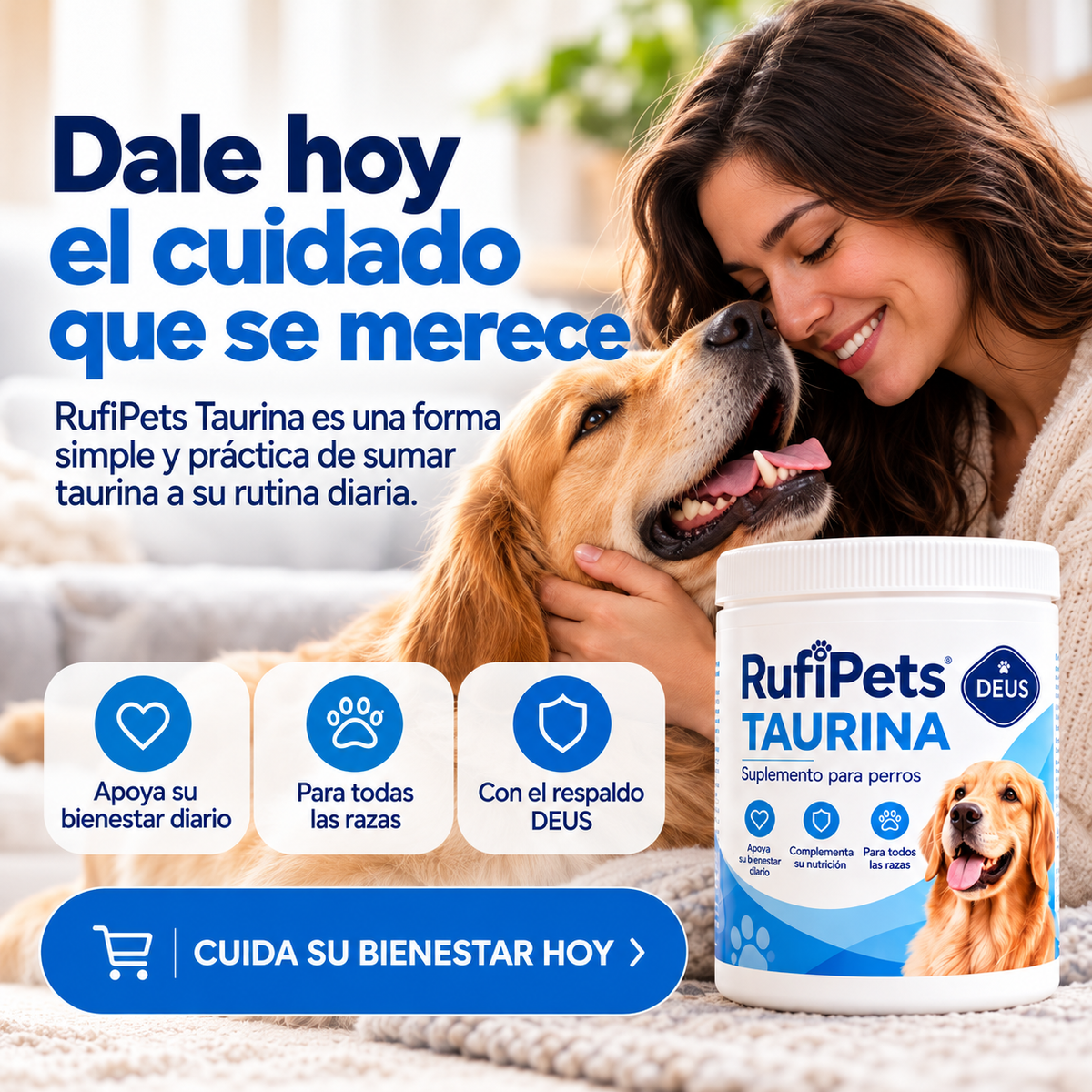 RufiPets Taurina para Perros | DEUS