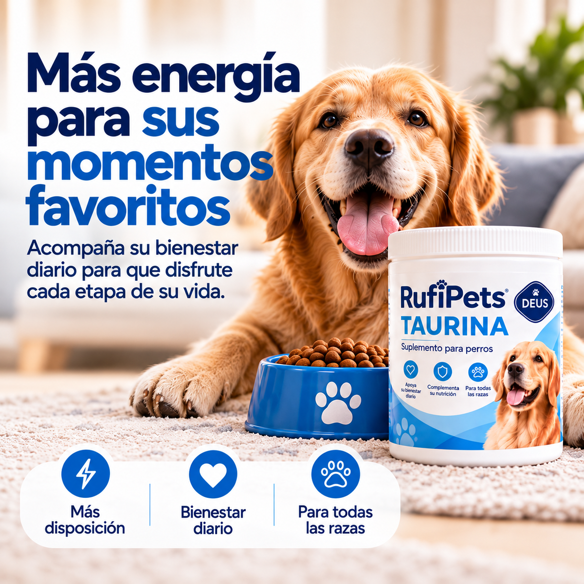RufiPets Taurina para Perros | DEUS