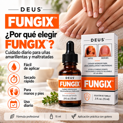 FUNGIX™ – Cuidado Intensivo para Uñas Amarillentas y Maltratadas