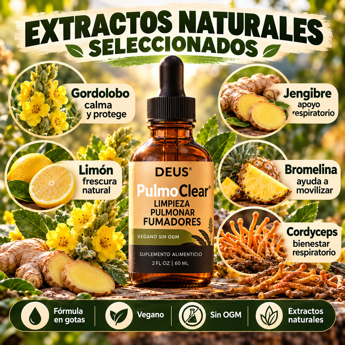 PulmoClear® – Libera la Flema y Ayuda a Respirar Mejor
