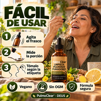 PulmoClear® – Libera la Flema y Ayuda a Respirar Mejor