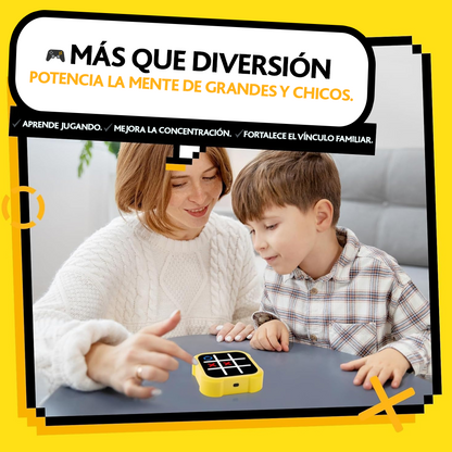 Juego triqui electrónico 3 en 1 Tic Tac Toe puzzle mesa