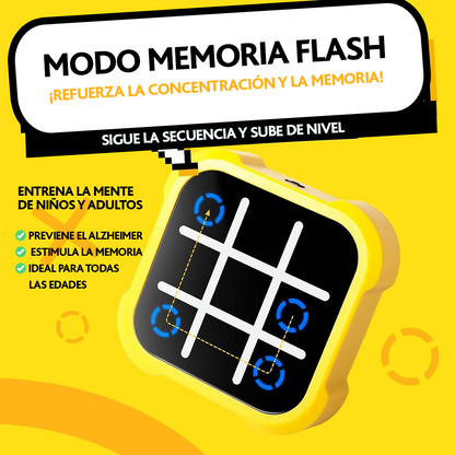 Juego triqui electrónico 3 en 1 Tic Tac Toe puzzle mesa