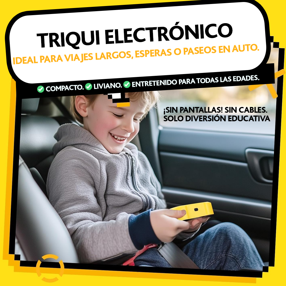 Juego triqui electrónico 3 en 1 Tic Tac Toe puzzle mesa