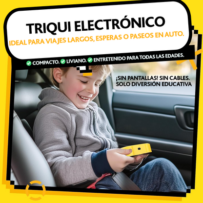 Juego triqui electrónico 3 en 1 Tic Tac Toe puzzle mesa