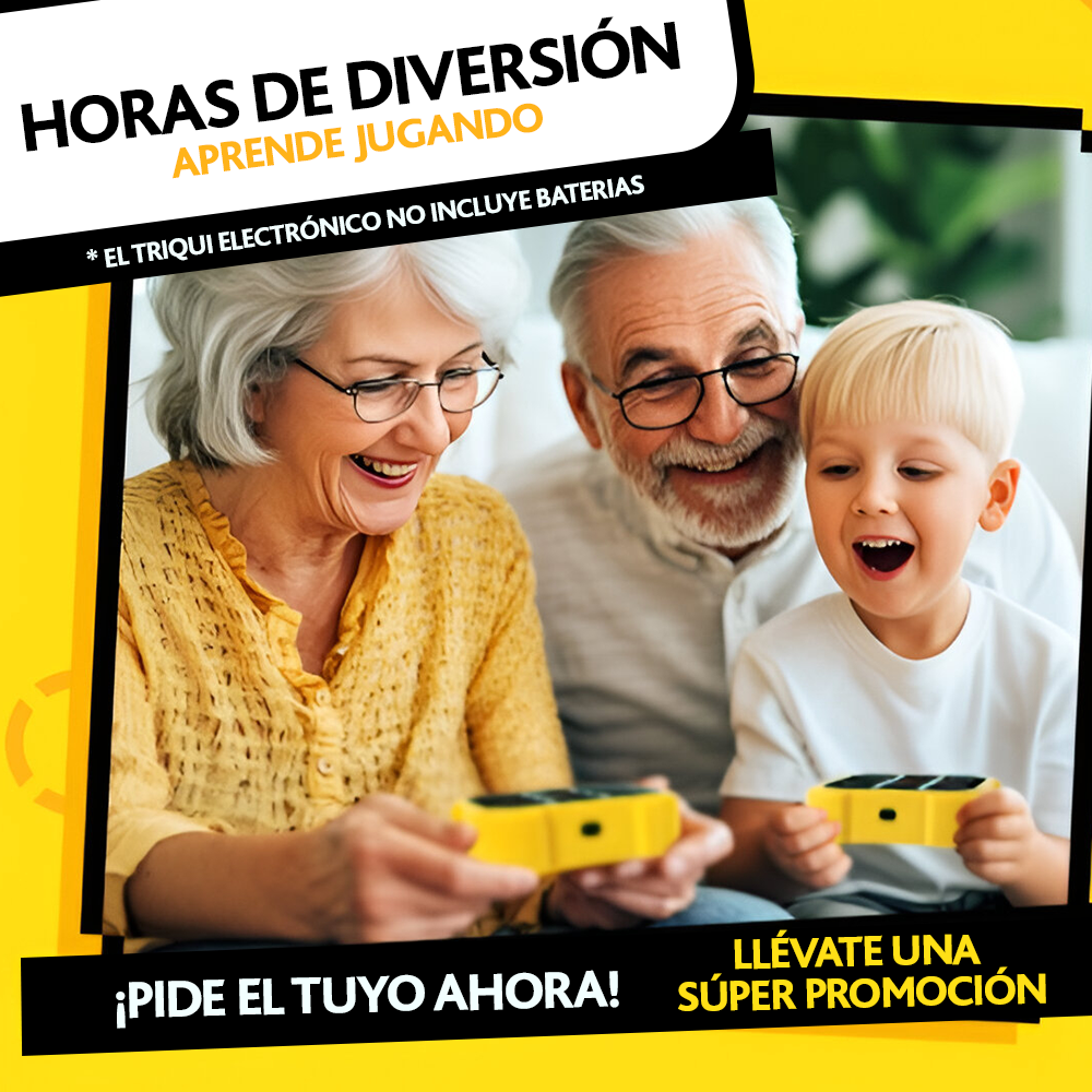Juego triqui electrónico 3 en 1 Tic Tac Toe puzzle mesa