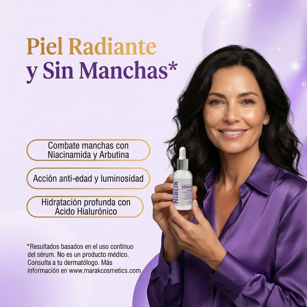 Niacik Serum Alpha Arbutin + Niacinamida - Trtamiento para Manchas Oscuras y Cicatrices  100% Efectivo