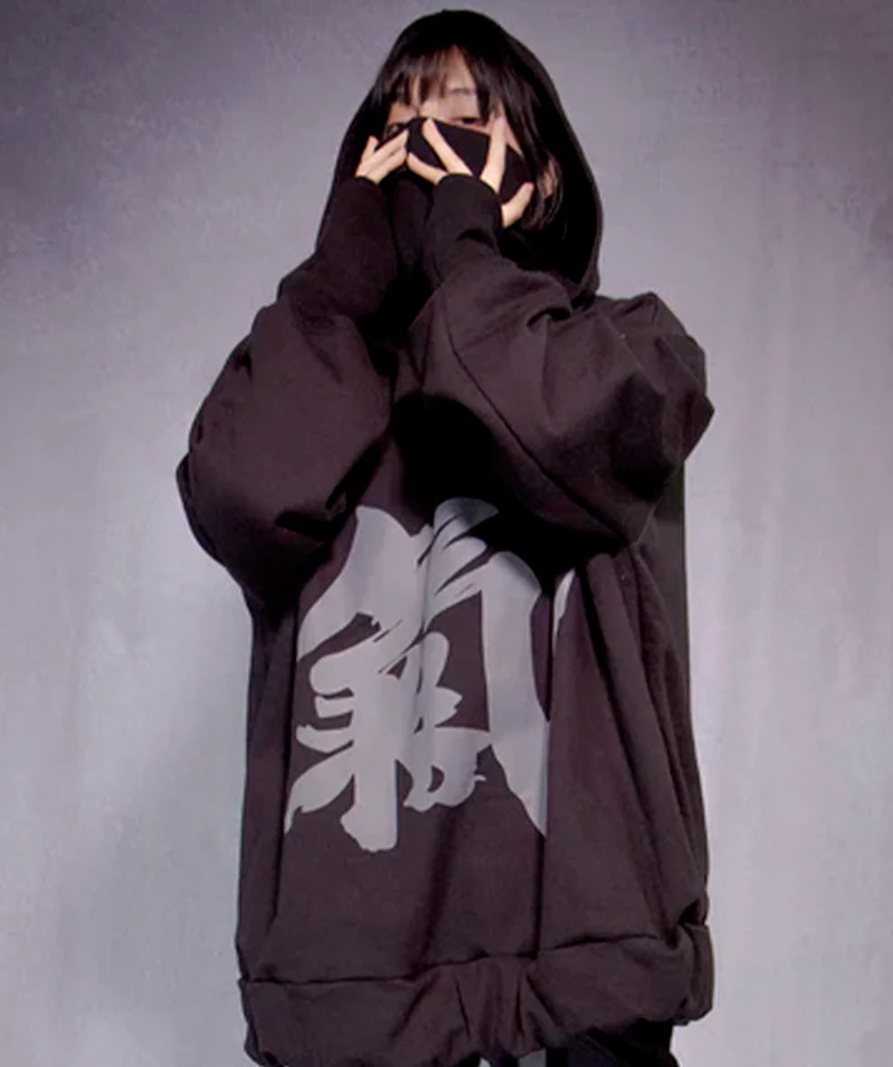 HOODIE UNISEX OVERSIZE YING YANG VIRAL