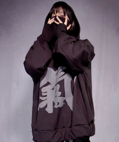 HOODIE UNISEX OVERSIZE YING YANG VIRAL
