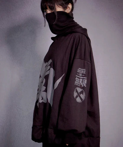 HOODIE UNISEX OVERSIZE YING YANG VIRAL