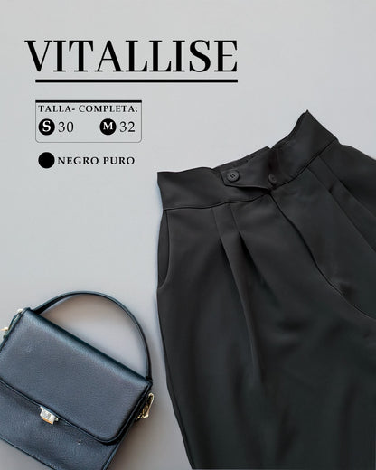 Palazzo Koreano PREMIUN- Pantalon Sastre con Elastico 100% Original