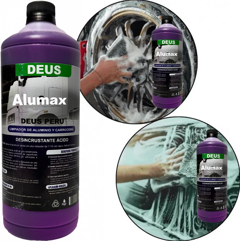 Alumax - Limpiador Acido Concentrado para Metales/ Desengrasante Morado (Tik Tok)