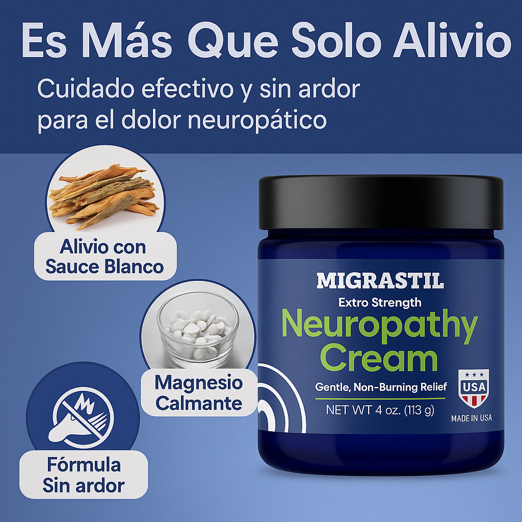 Neuropathy Cream- Alivio Natural para el Dolor Neropático 100% Efectivo