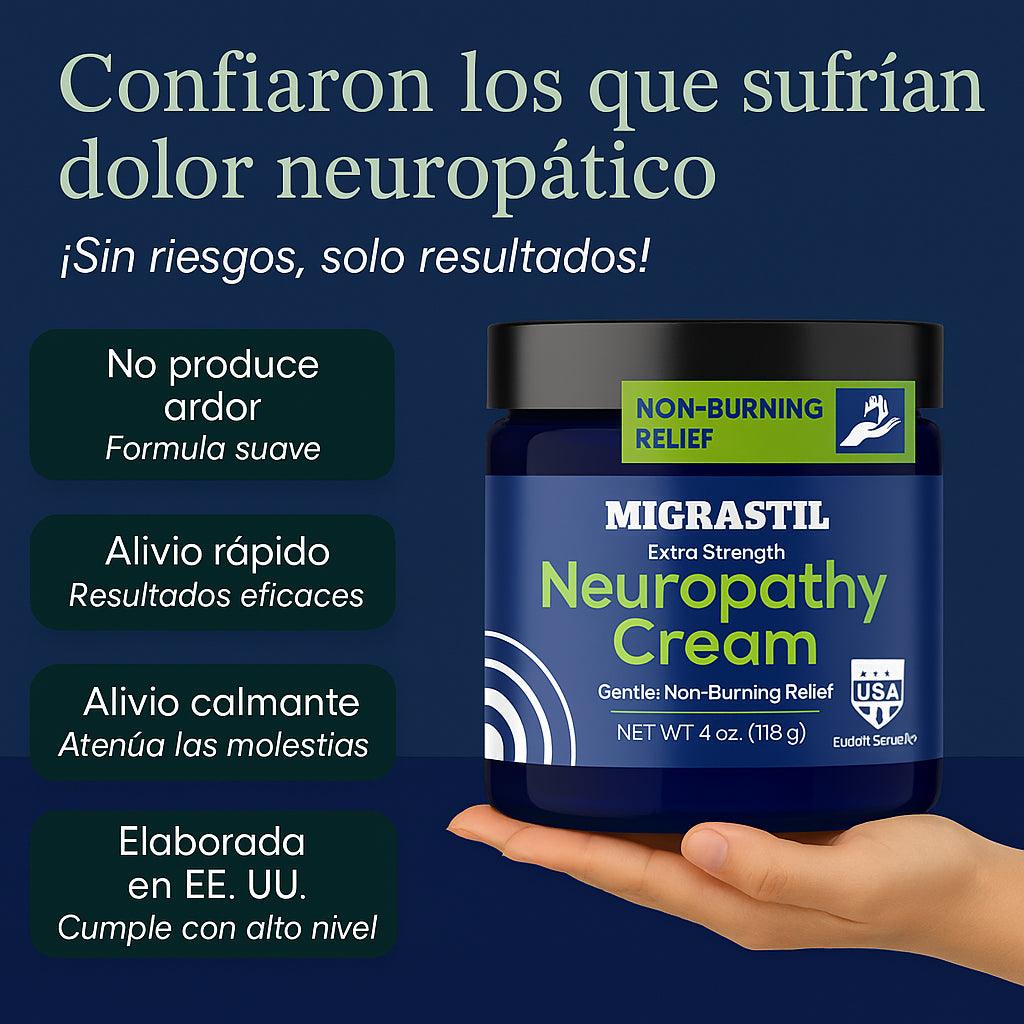 Neuropathy Cream- Alivio Natural para el Dolor Neropático 100% Efectivo