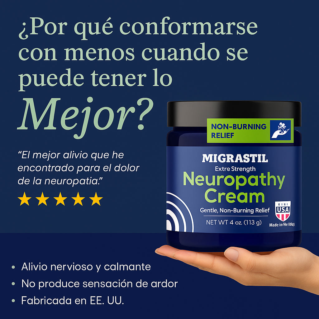 Neuropathy Cream- Alivio Natural para el Dolor Neropático 100% Efectivo